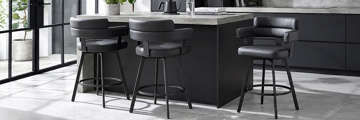 Satin & Painted Bar Stools