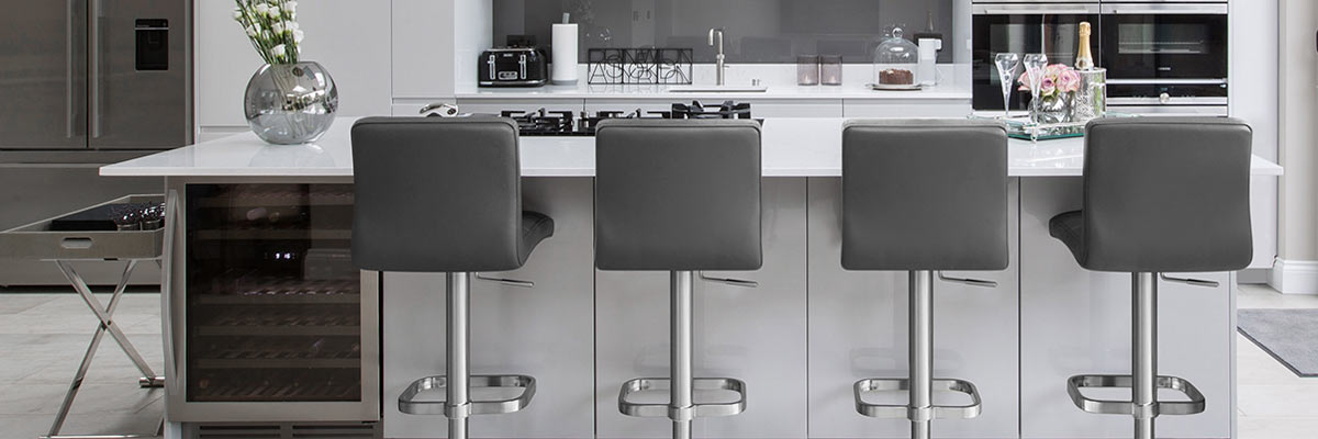 Real Leather Kitchen Stools