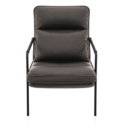 Moda Accent Chair Brown Real Leather
