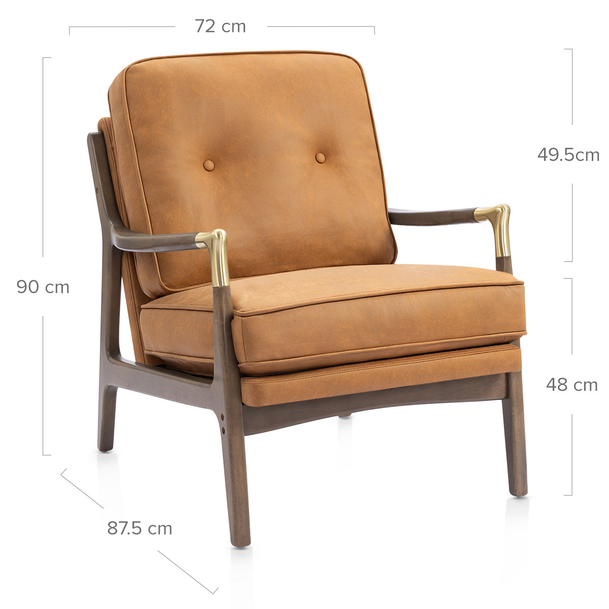 Holborn Accent Chair Burnt Orange