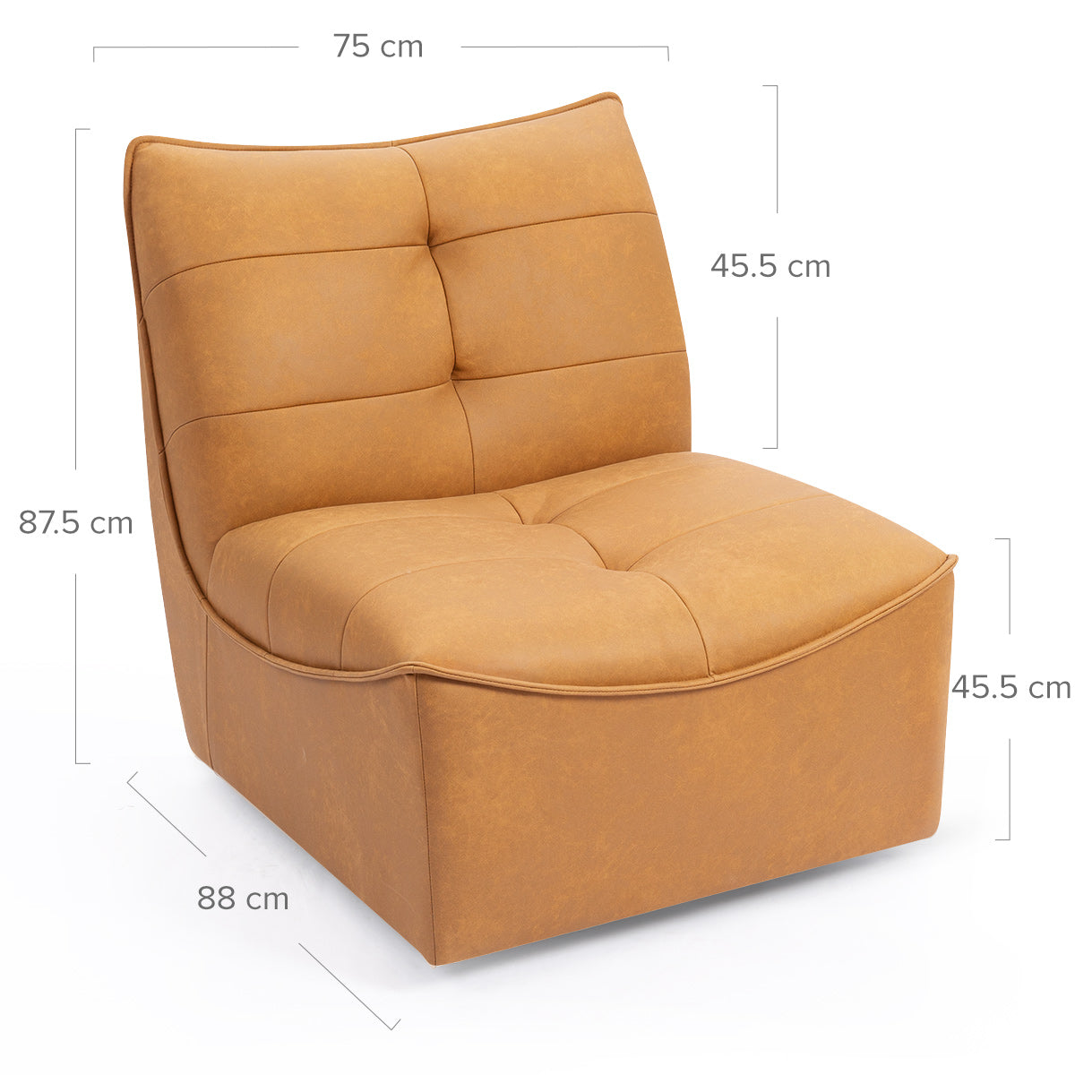 Hollis Accent Chair Burnt Orange