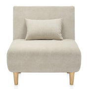 Celeste Single Sofa Bed Beige Fabric