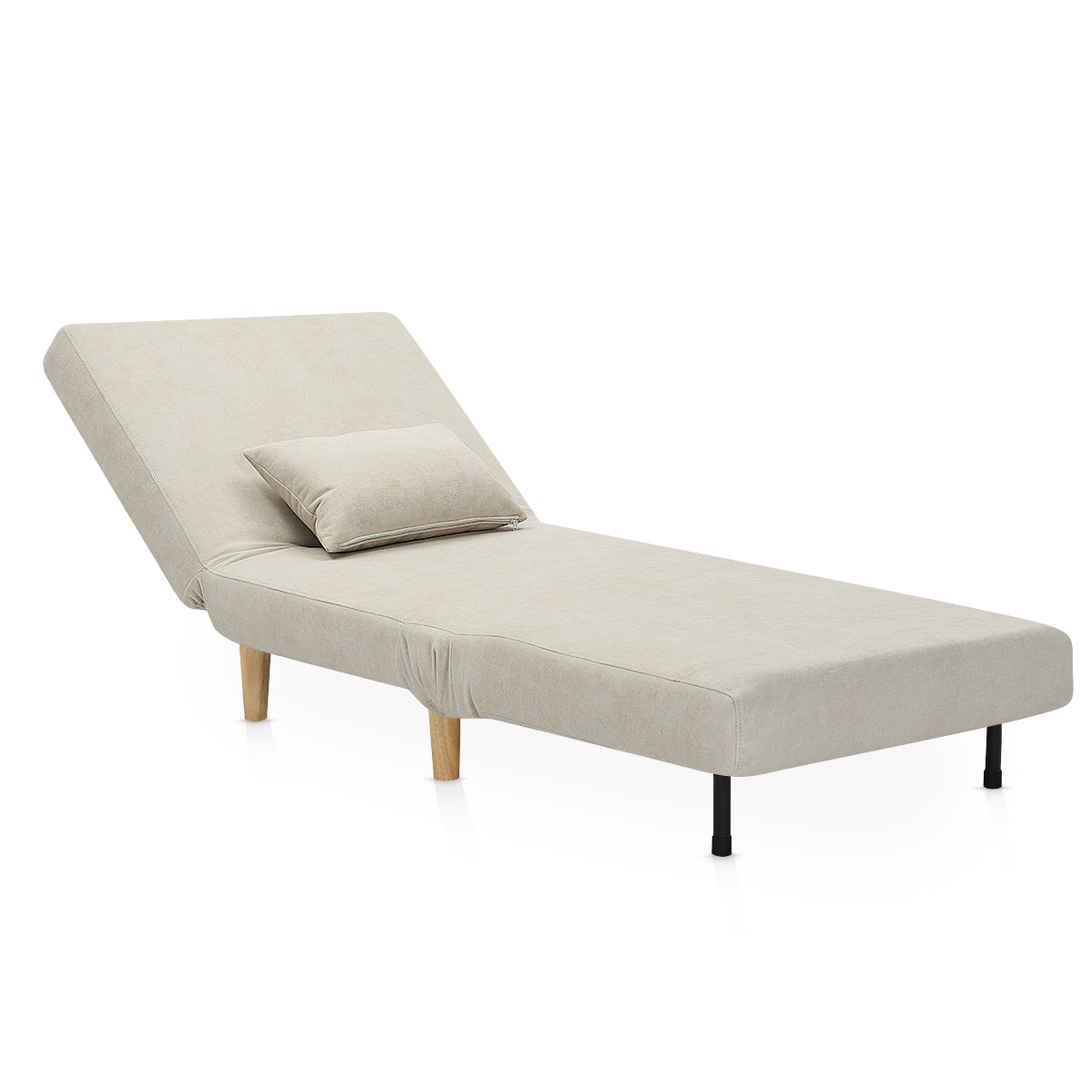 Celeste Single Sofa Bed Beige Fabric