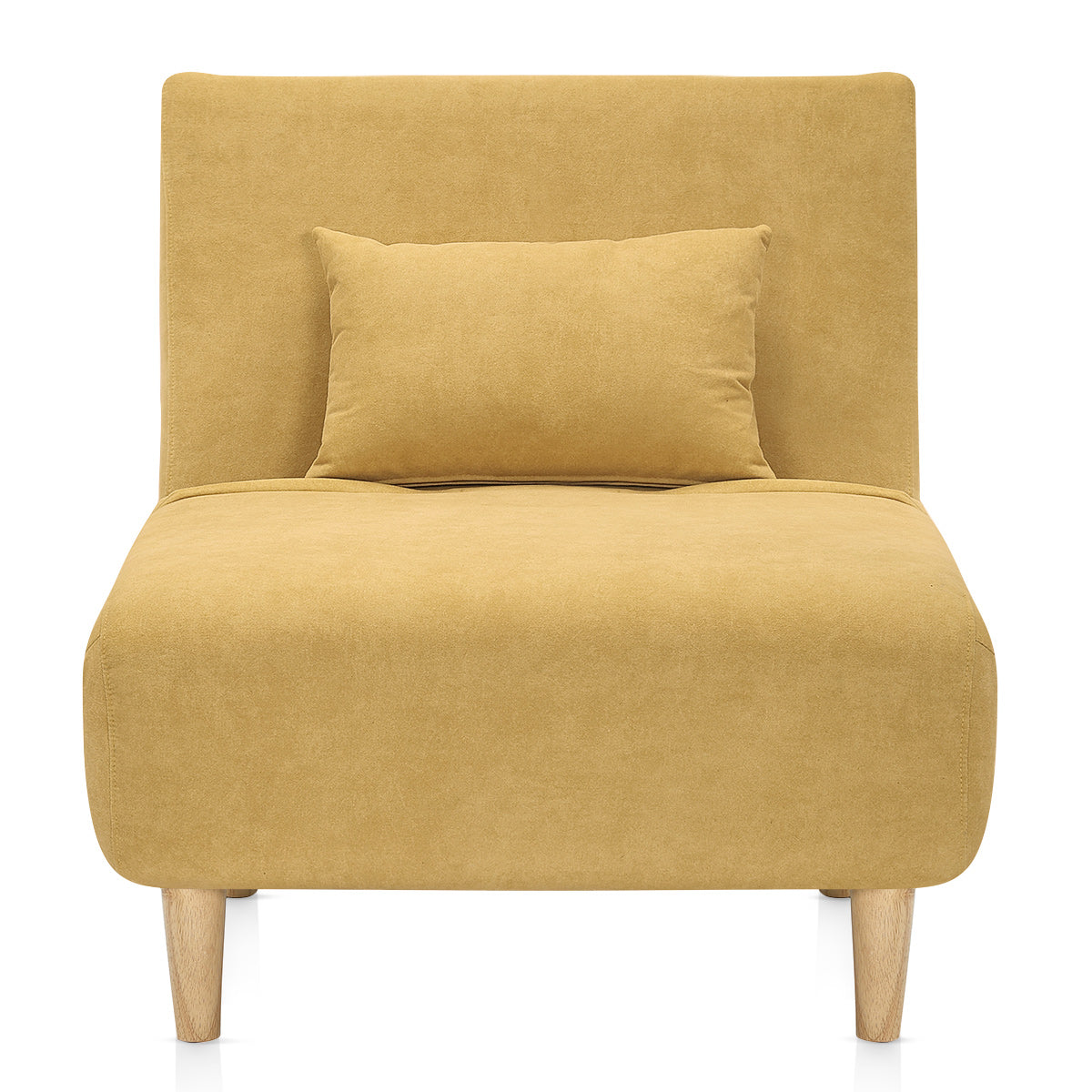 Celeste Single Sofa Bed Chair Mustard Fabric