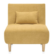 Celeste Single Sofa Bed Chair Mustard Fabric