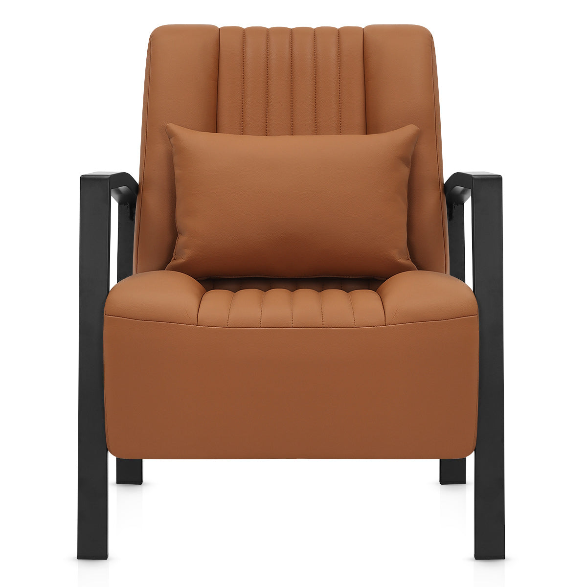 Byron Accent Chair Tan Eco Leather
