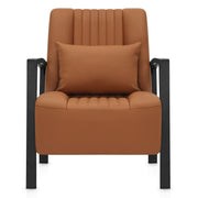 Byron Accent Chair Tan Eco Leather