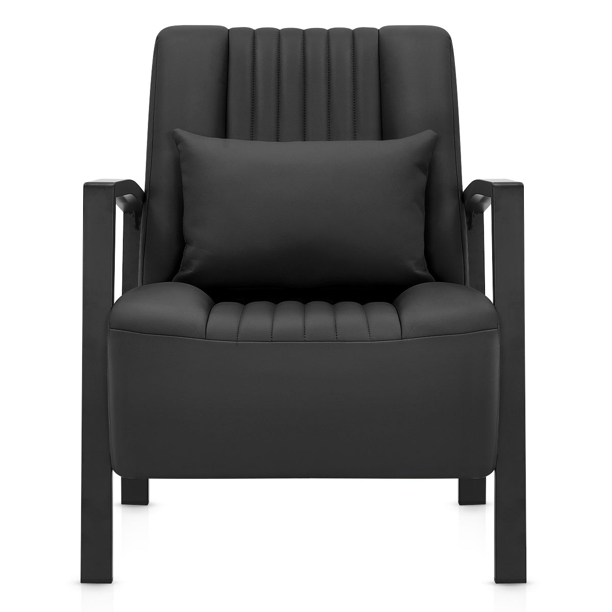 Byron Accent Chair Black Eco Leather