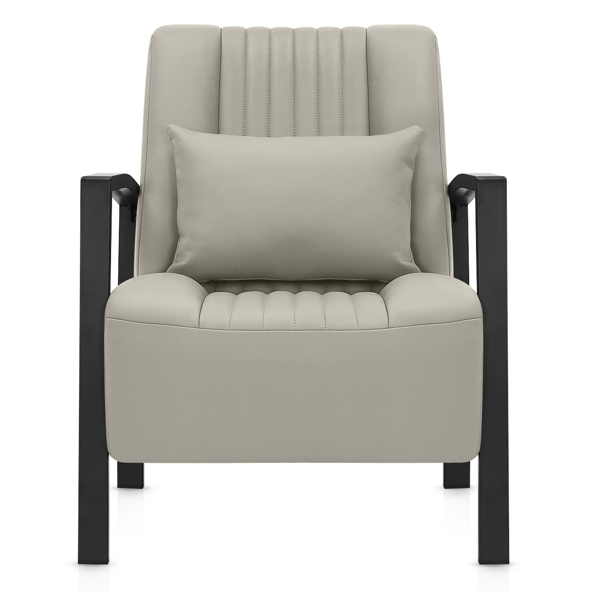 Byron Accent Chair Grey Eco Leather