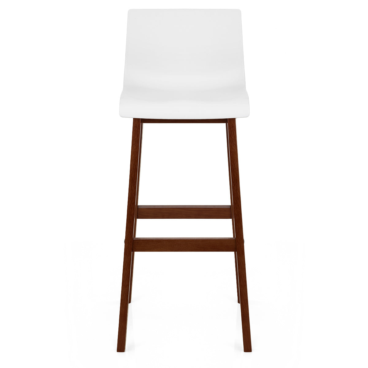 Drift Walnut & White Bar Stool