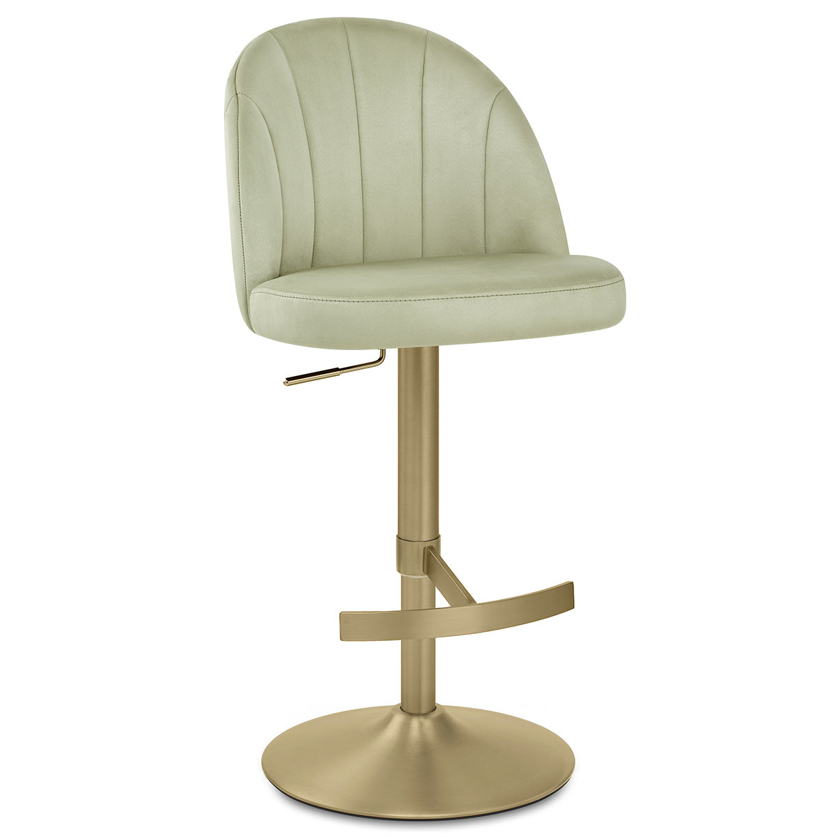Nicola Bar Stool Green Velvet