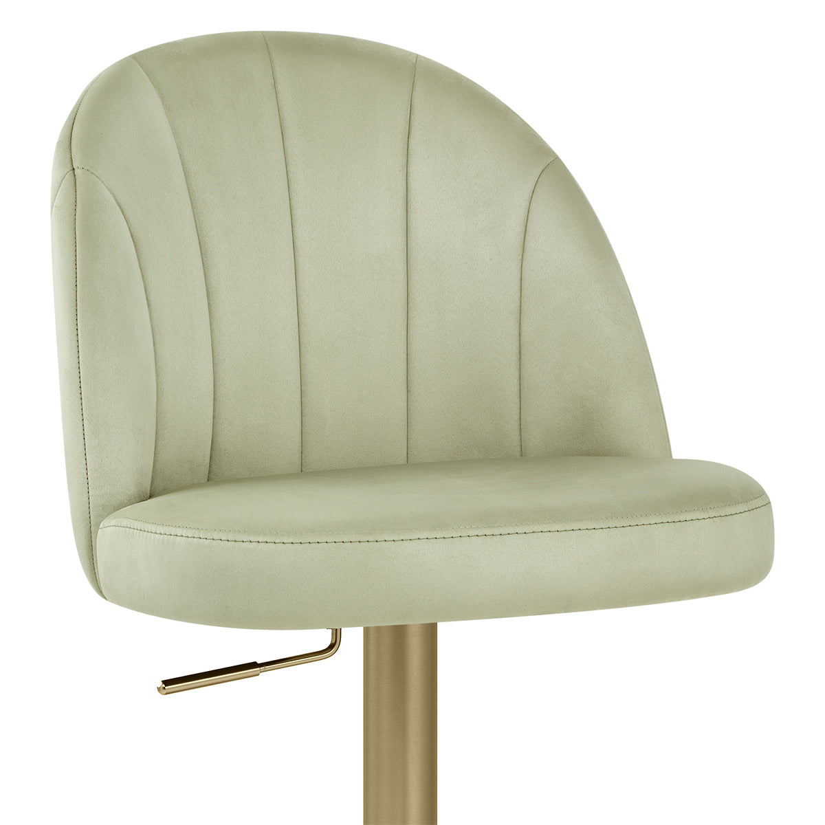 Nicola Bar Stool Green Velvet