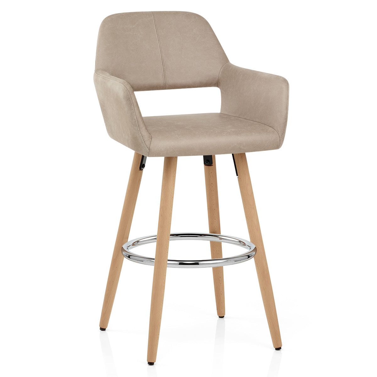 Kite Wooden Stool Antique Taupe