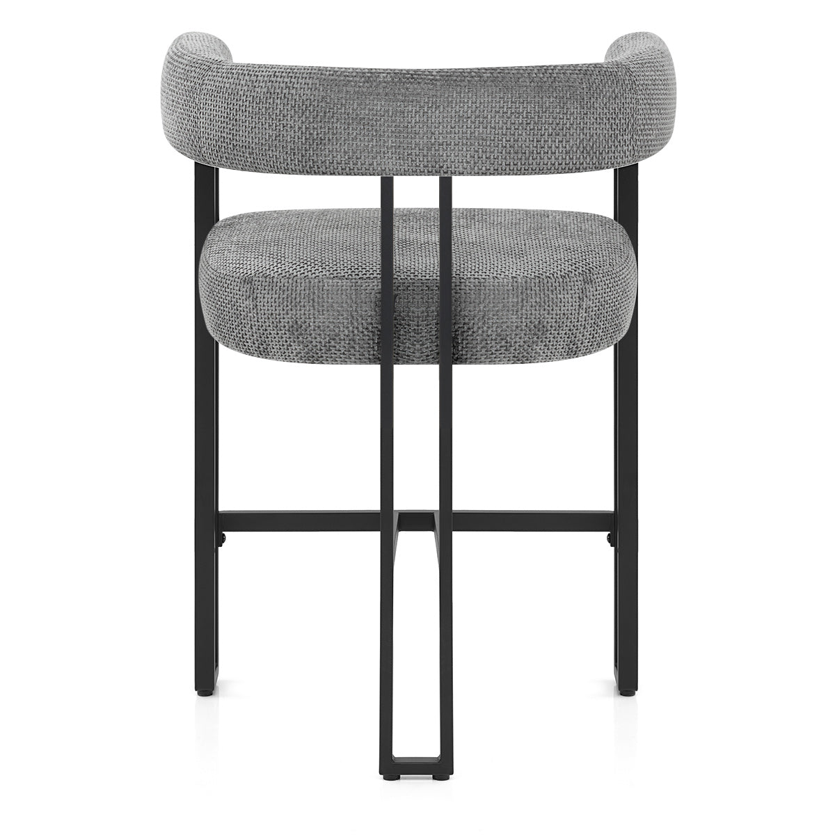 Gigi Bar Stool Grey Fabric