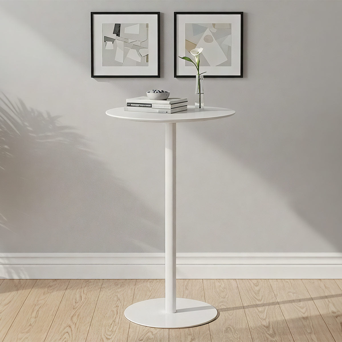 Paloma Bar Table White & White Wood