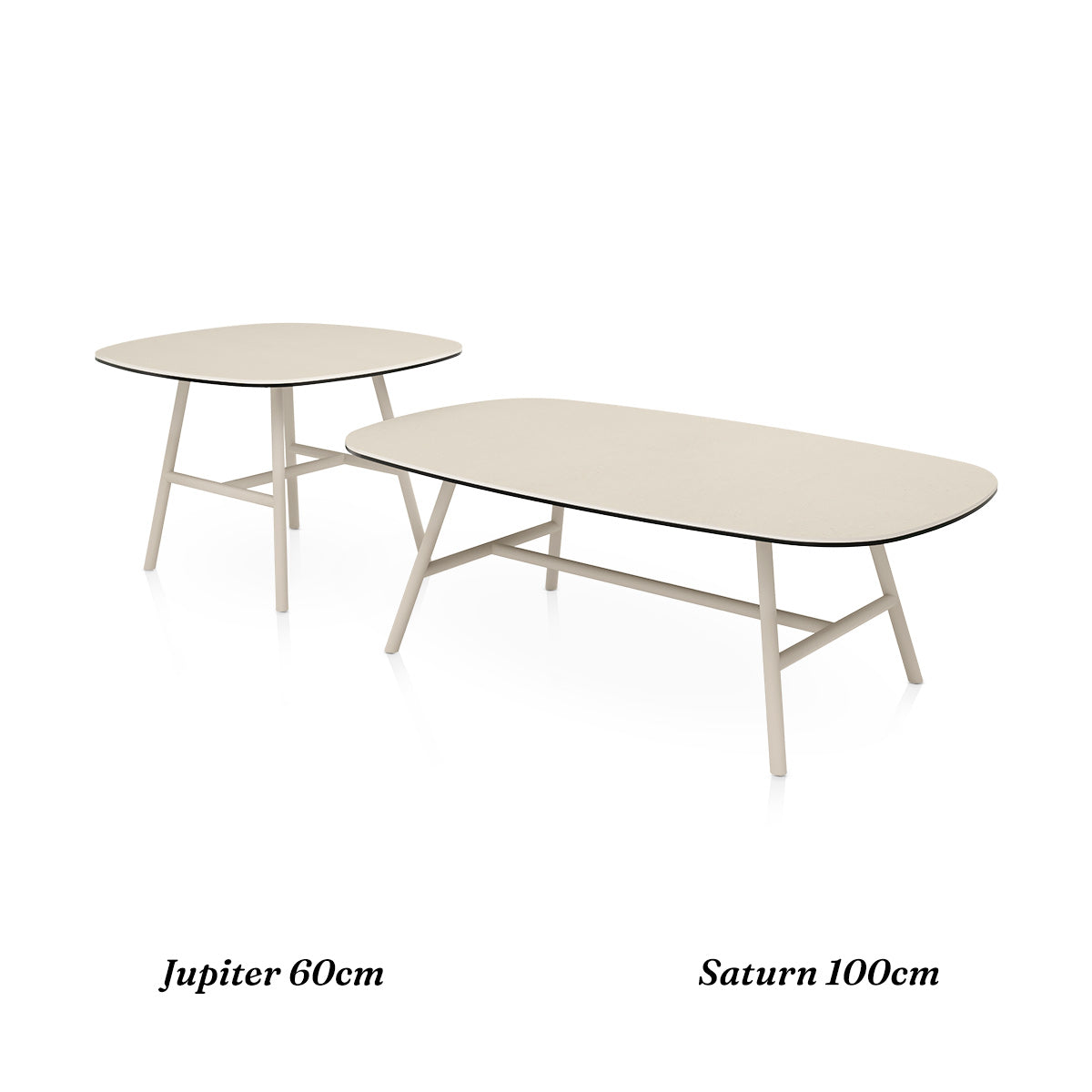 Saturn 100cm Coffee Table Cream