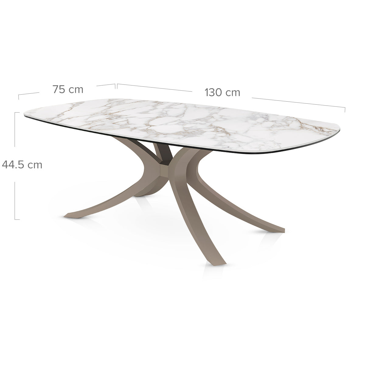 Olympia 130cm Bronze Coffee Table