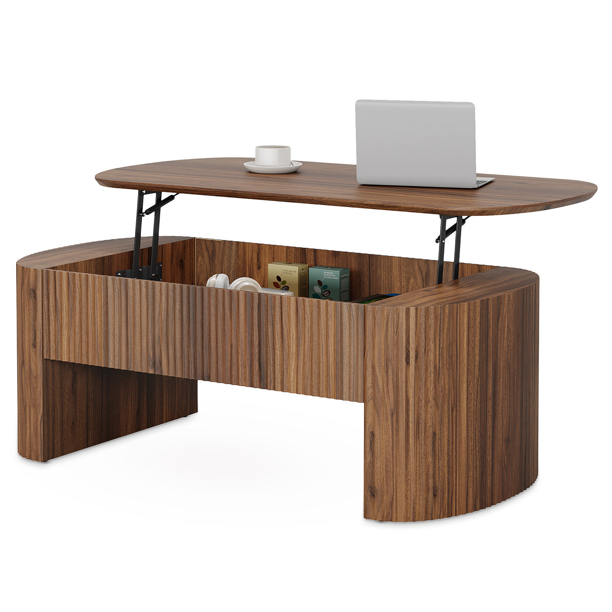 Garda 120cm Walnut Storage Coffee Table