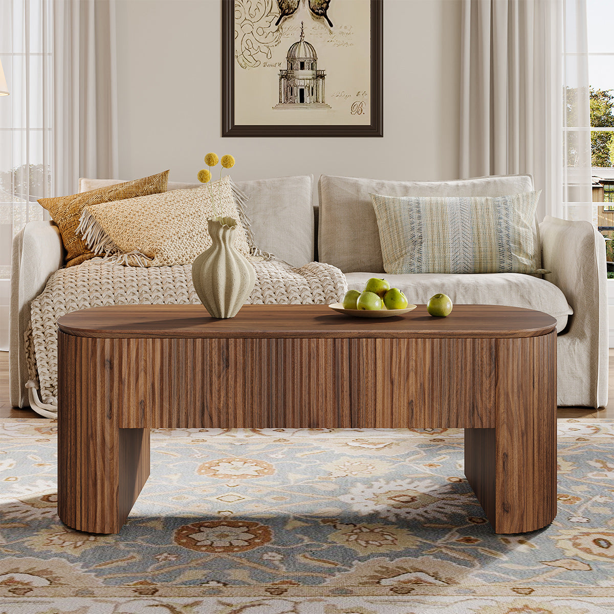 Garda 120cm Walnut Storage Coffee Table