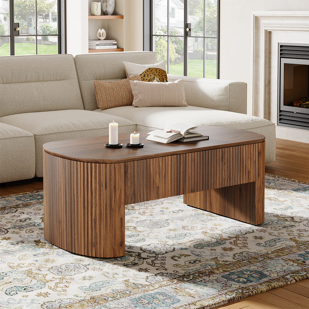 Garda 120cm Walnut Storage Coffee Table