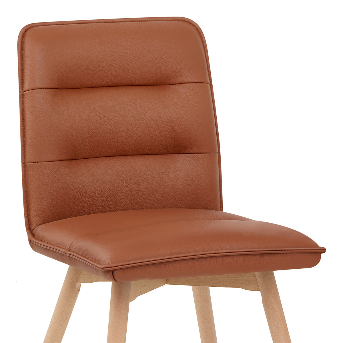 Ciro Real Leather Dining Chair Tan