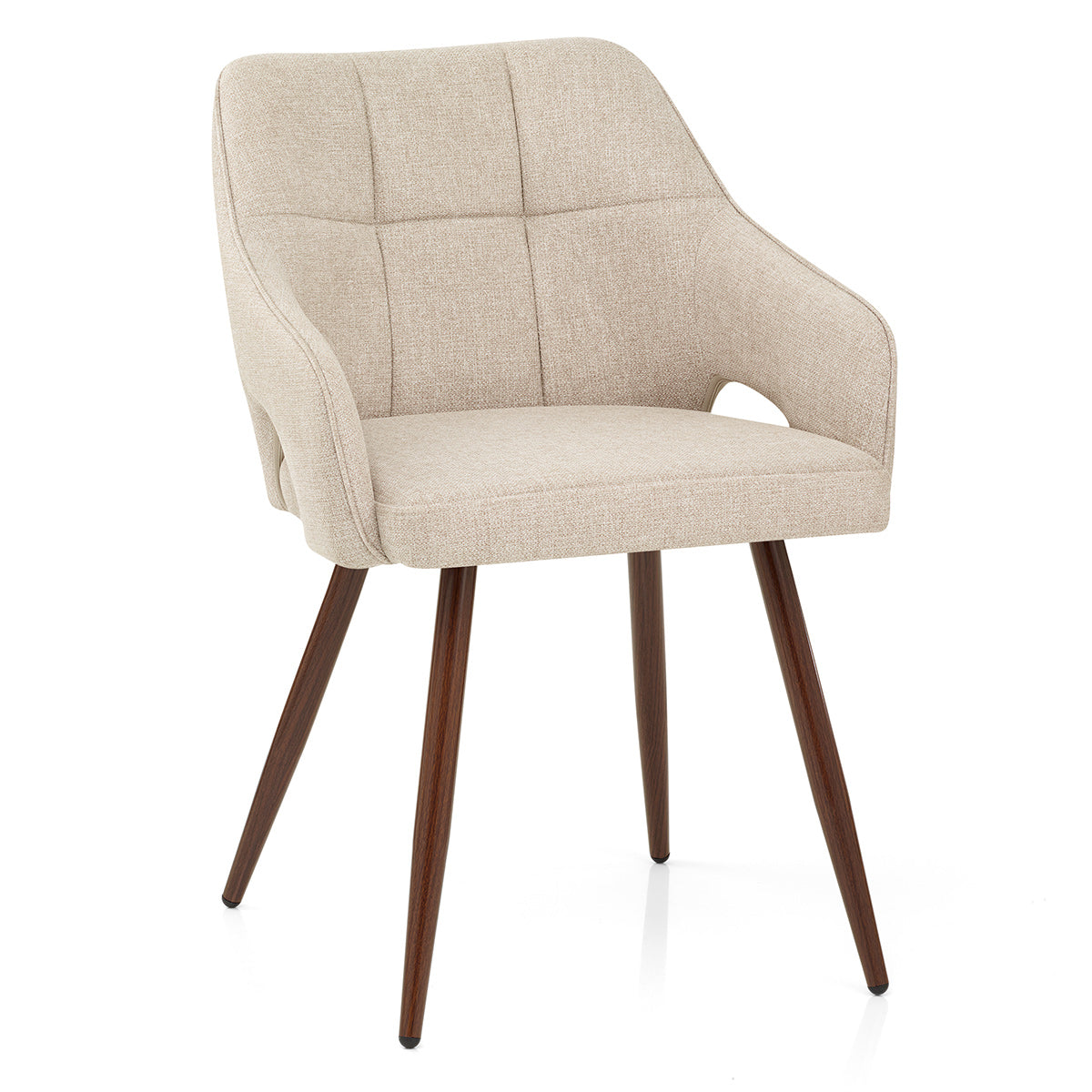 Elio Dining Chair Beige Fabric