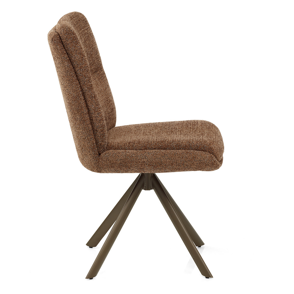 Epsom Dining Chair Brown Fabric