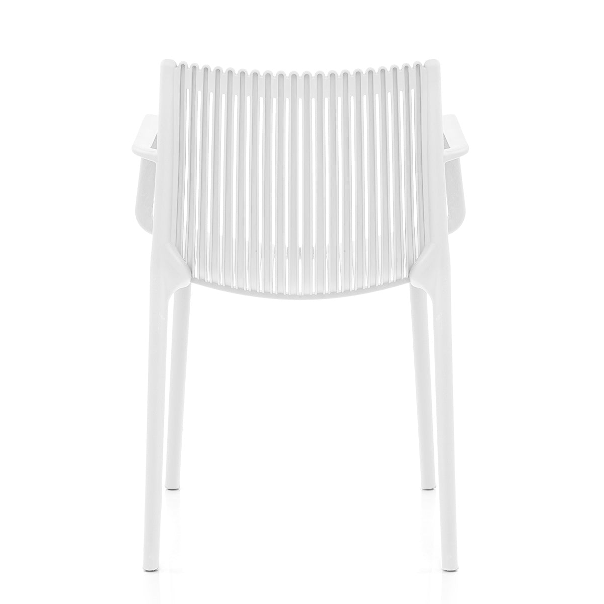 Aura Outdoor Stackable Armchair White
