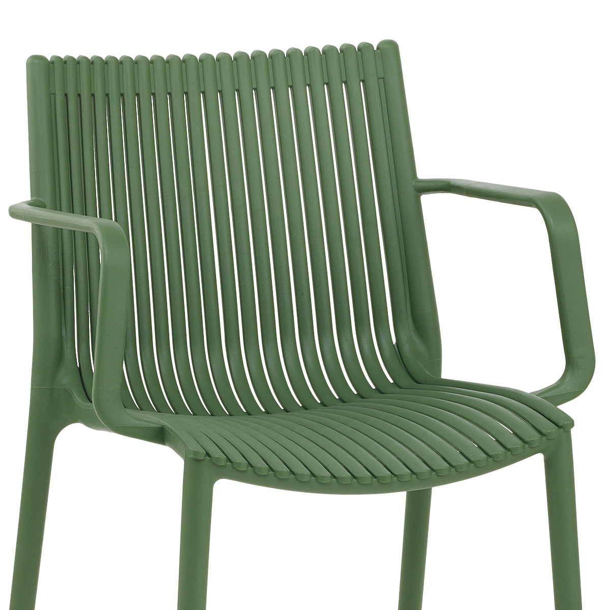 Aura Outdoor Stackable Armchair Green