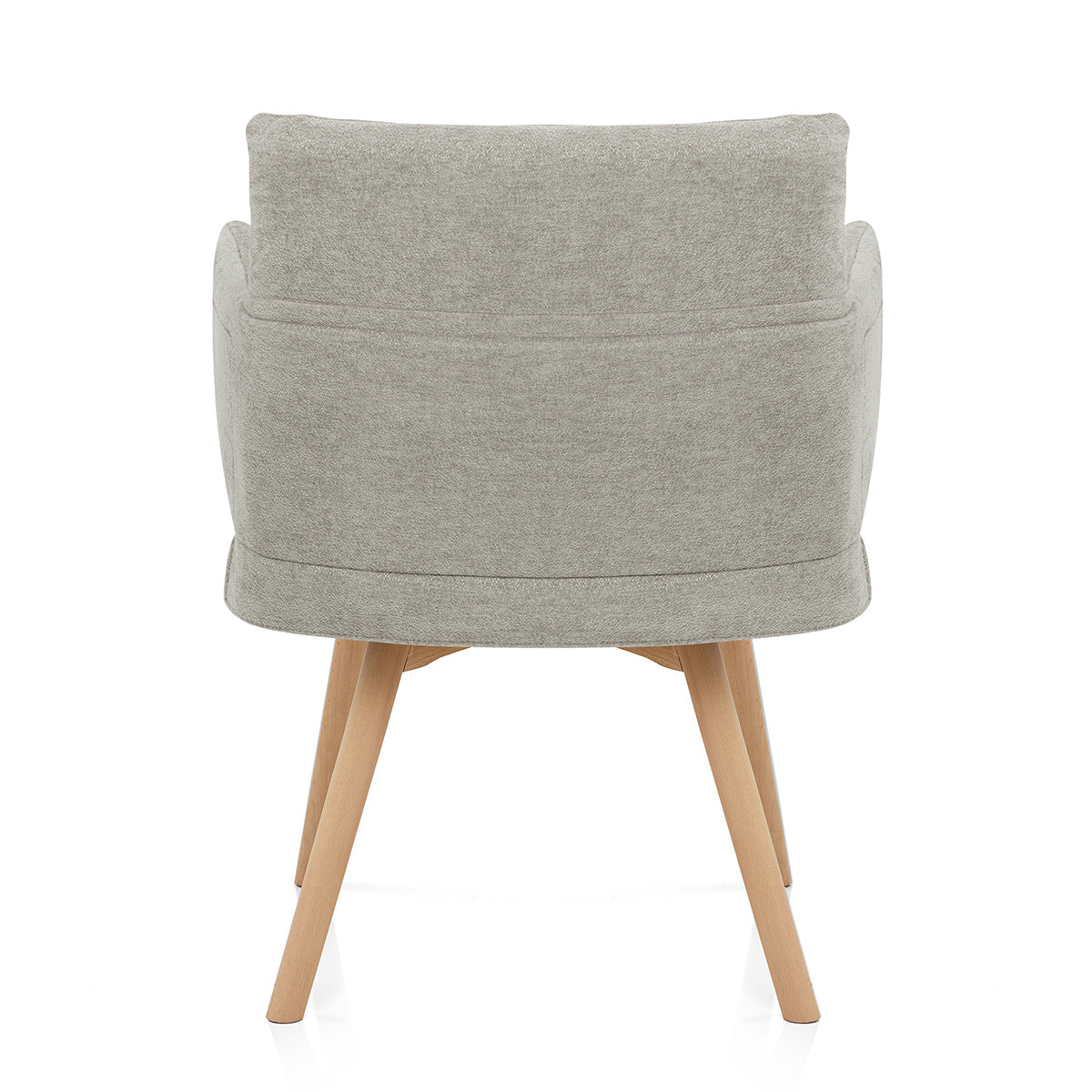 Mica Chair Oak & Grey Fabric