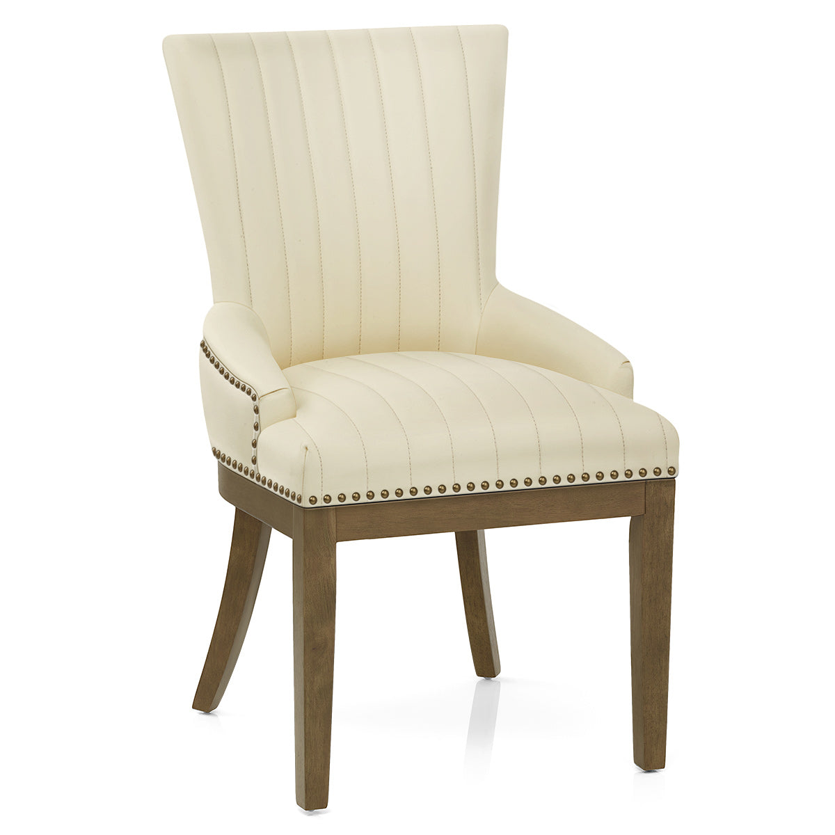 Chiltern Oak Dining Chair Cream Leather
