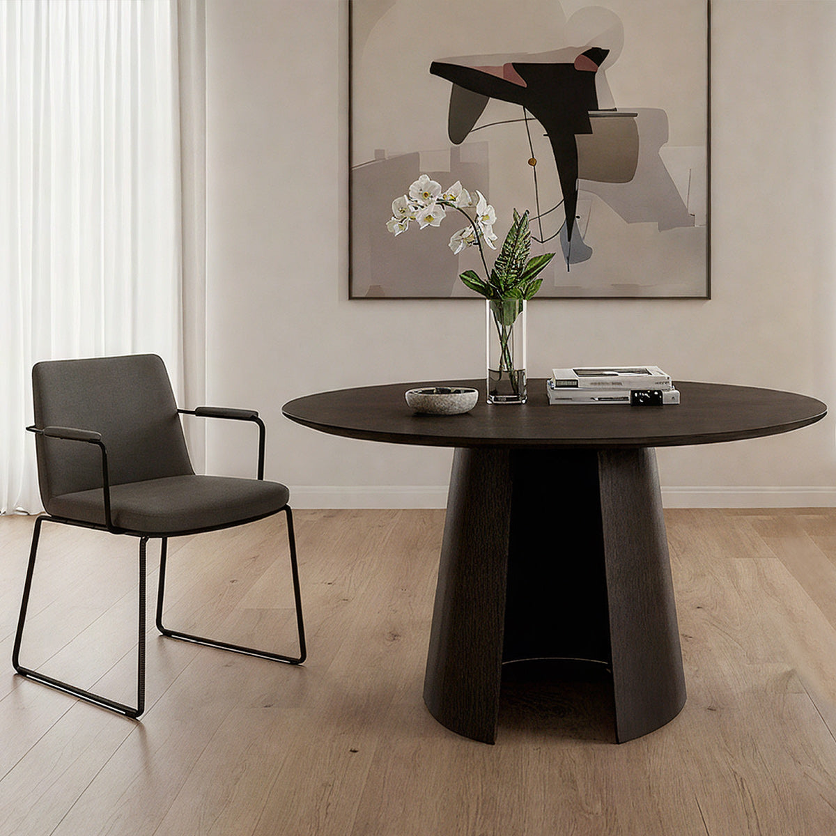 Kyoto 120cm Dining Table Dark Wood
