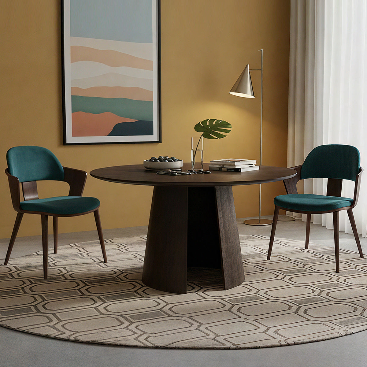 Kyoto 120cm Dining Table Dark Wood