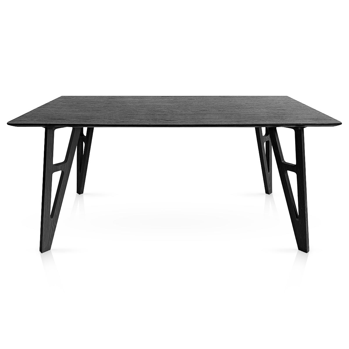 Cairo 160cm Dining Table Black Wood