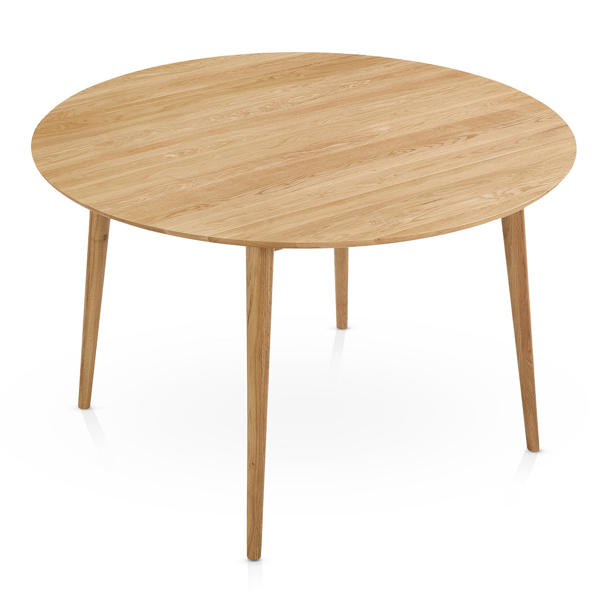 Everest 120cm Round Dining Table Oak