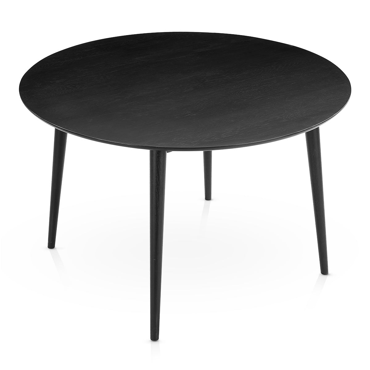 Everest 120cm Round Dining Table Black