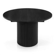 Atlas 120-160cm Oval Extending Dining Table Black