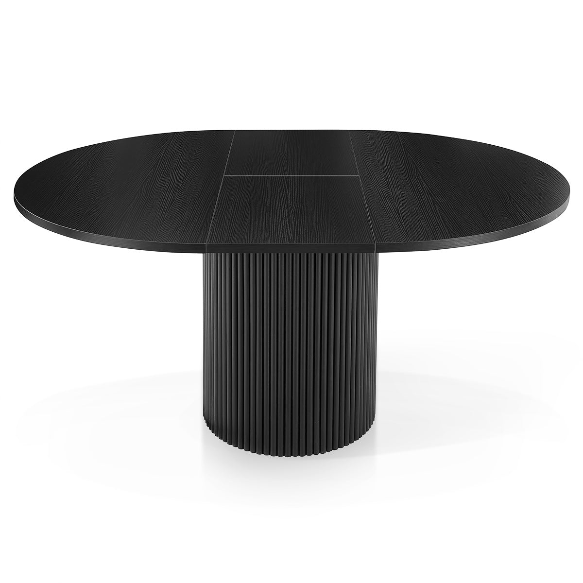 Atlas 120-160cm Oval Extending Dining Table Black