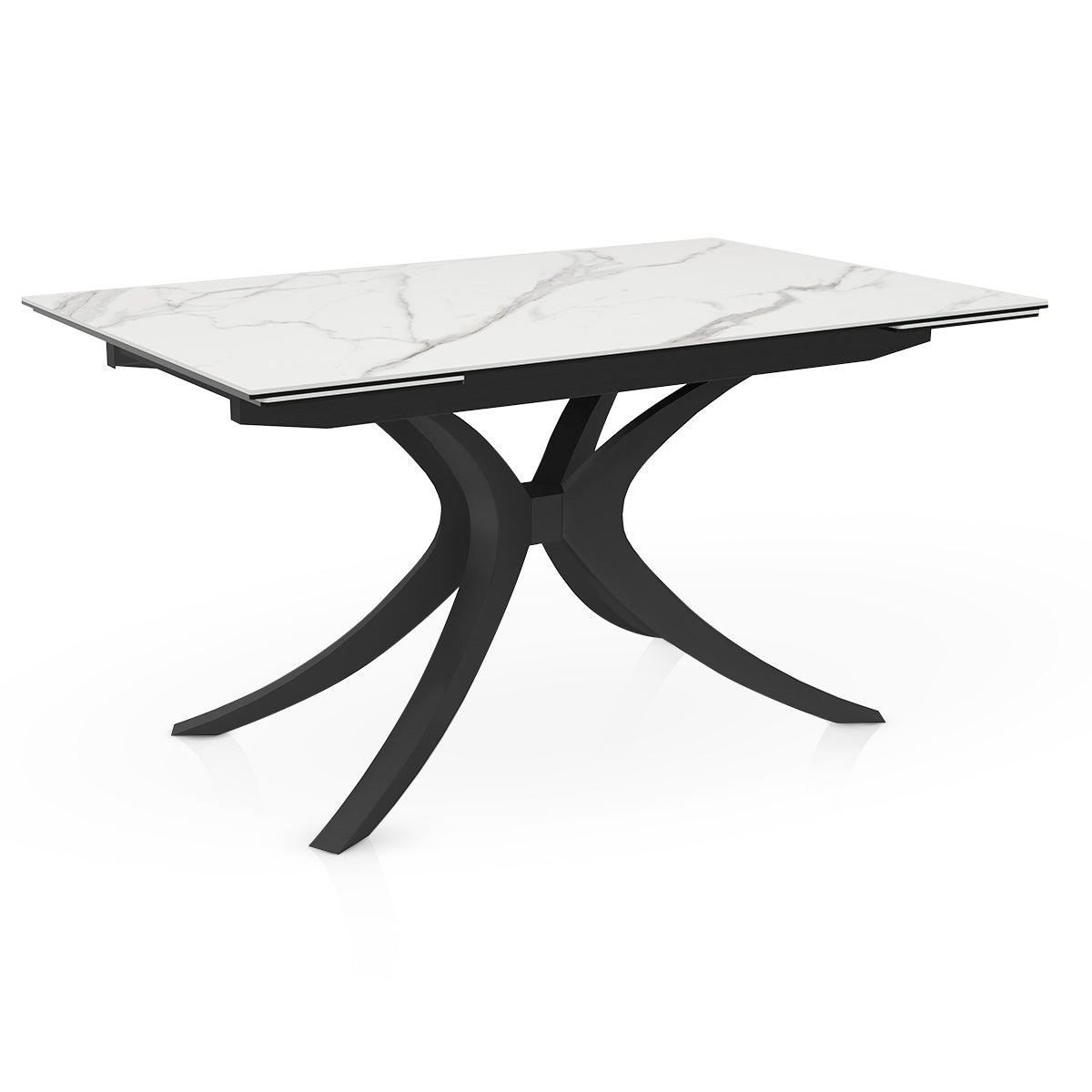 Apollo 140-200cm Extending Black Dining Table