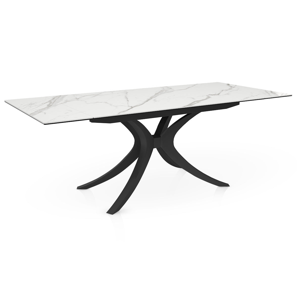 Apollo 140-200cm Extending Black Dining Table