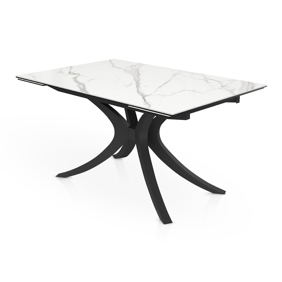 Apollo 140-200cm Extending Black Dining Table