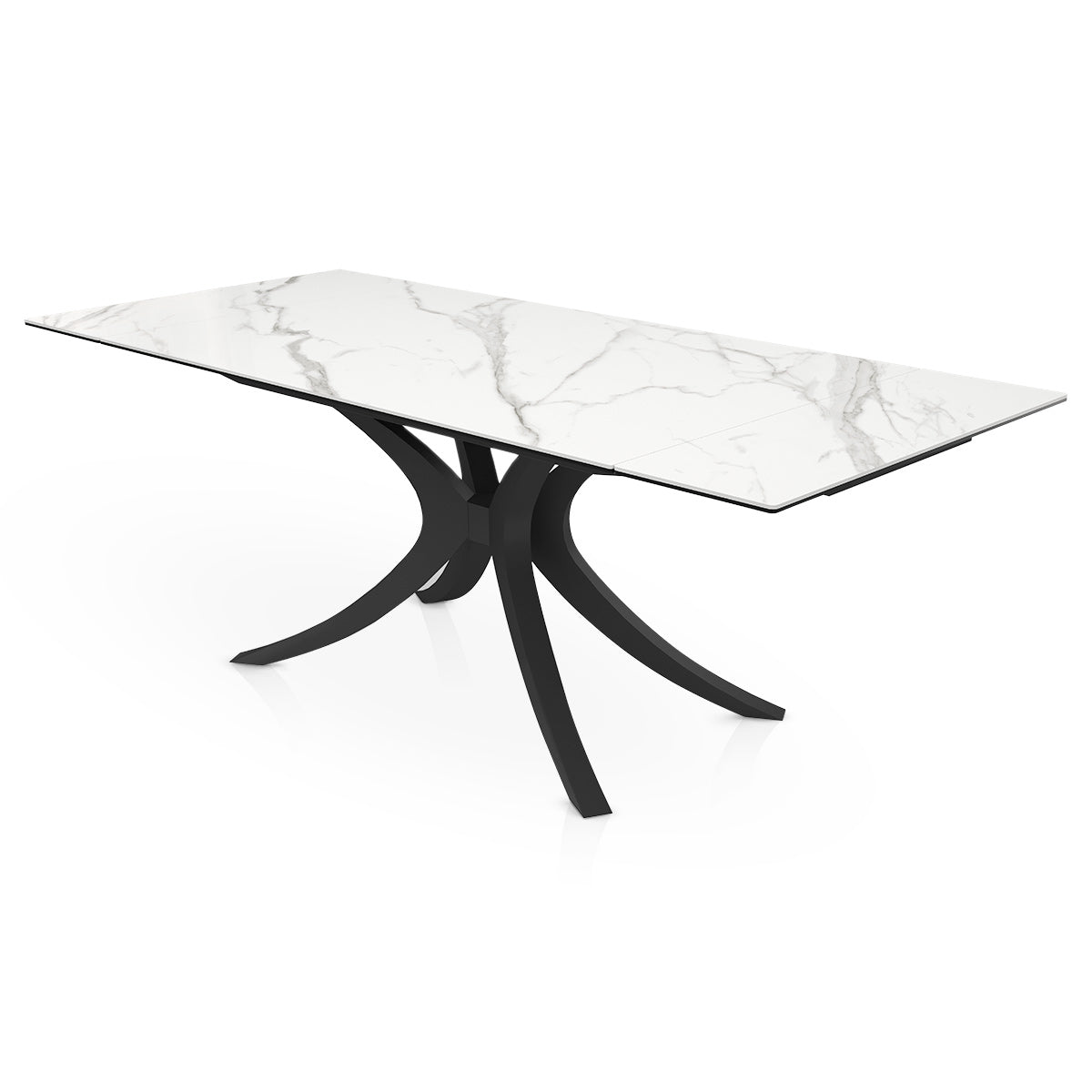 Apollo 140-200cm Extending Black Dining Table