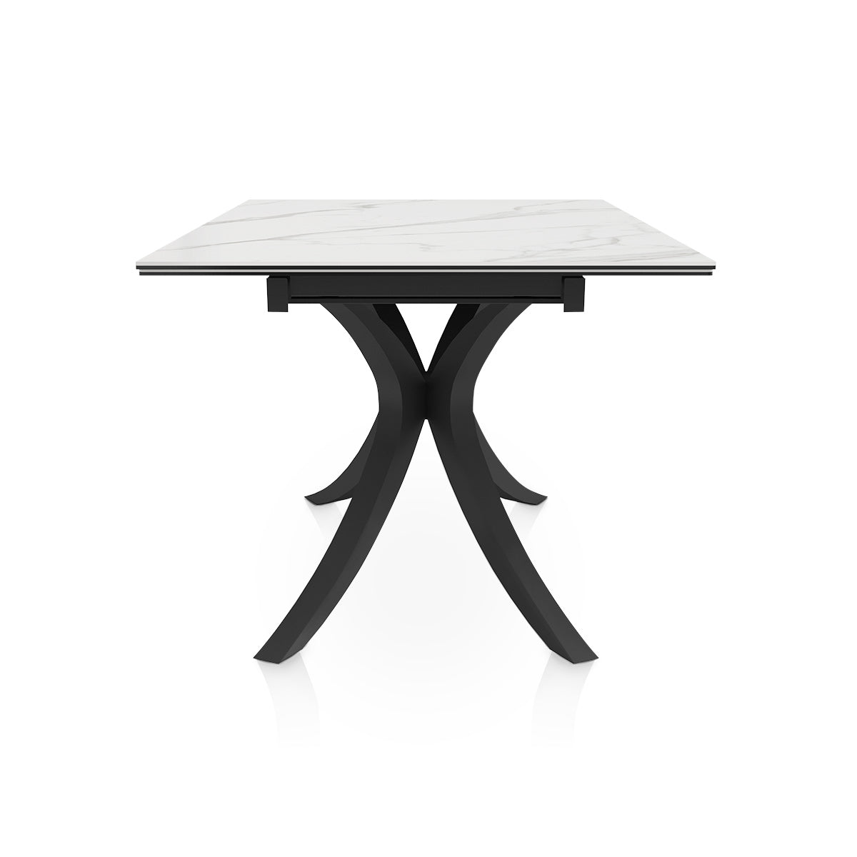 Apollo 140-200cm Extending Black Dining Table