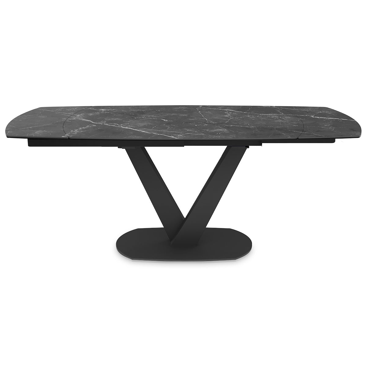Verona 130-190cm Extending Dining Table Black