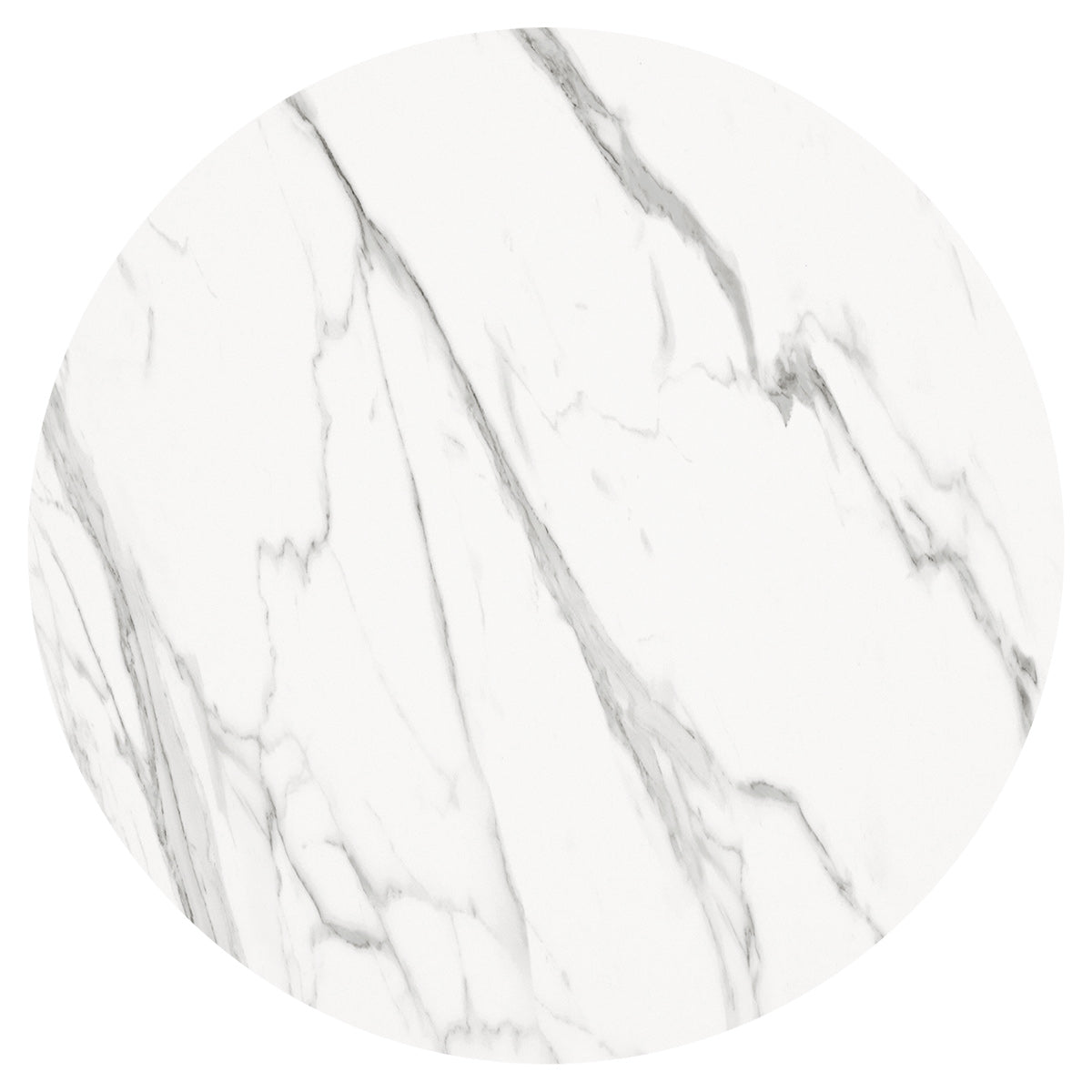 Poseidon 90cm Round Dining Table White