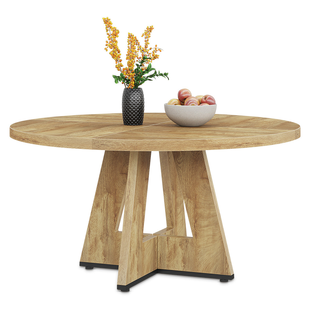 Rhine 120cm Round Dining Table Oak