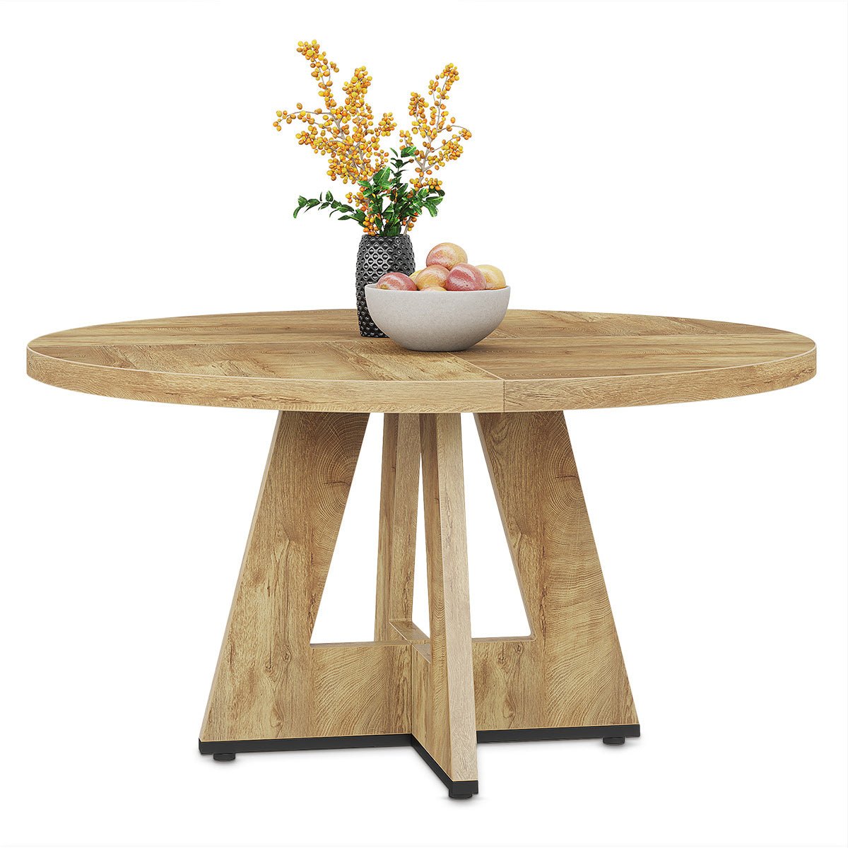 Rhine 120cm Round Dining Table Oak
