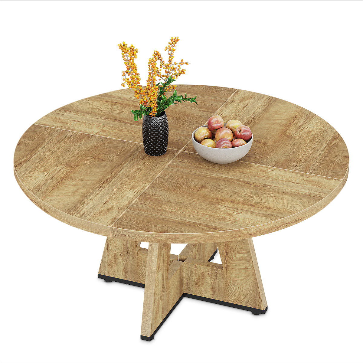 Rhine 120cm Round Dining Table Oak