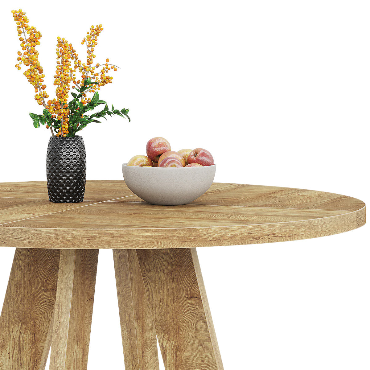 Rhine 120cm Round Dining Table Oak