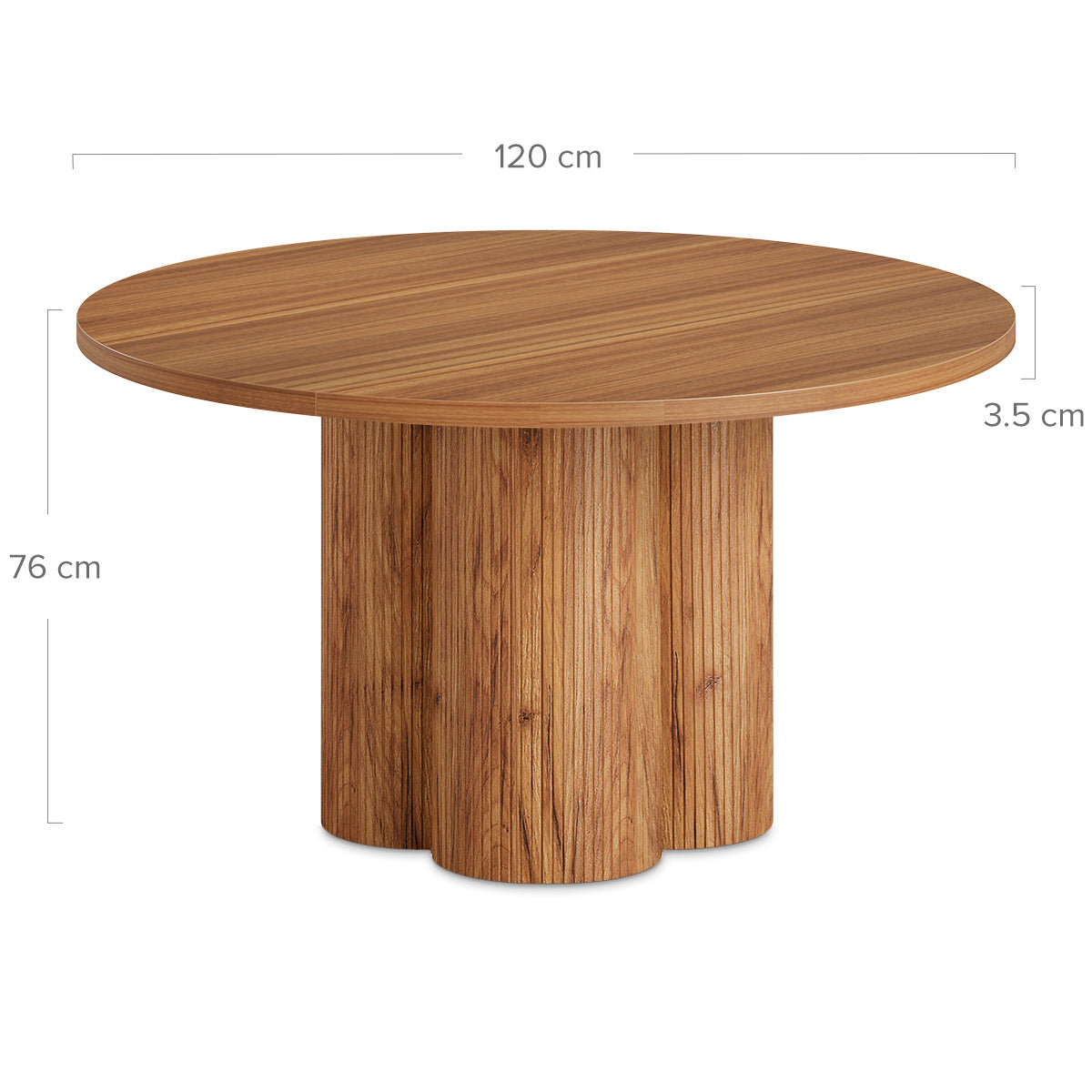 Como 120cm Round Dining Table Oak